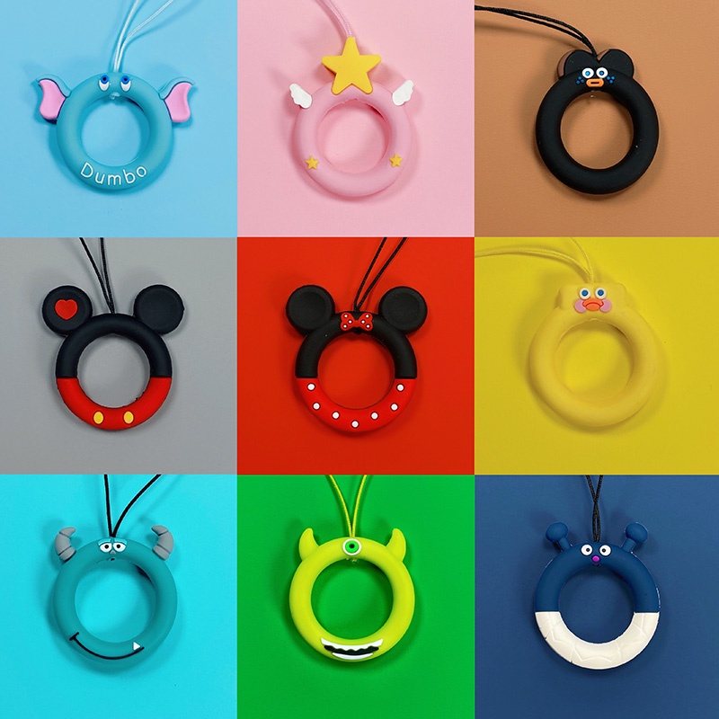 Dây đeo họa tiết hoạt hình Disney dễ thương để gắn điện thoại di động tiện lợi