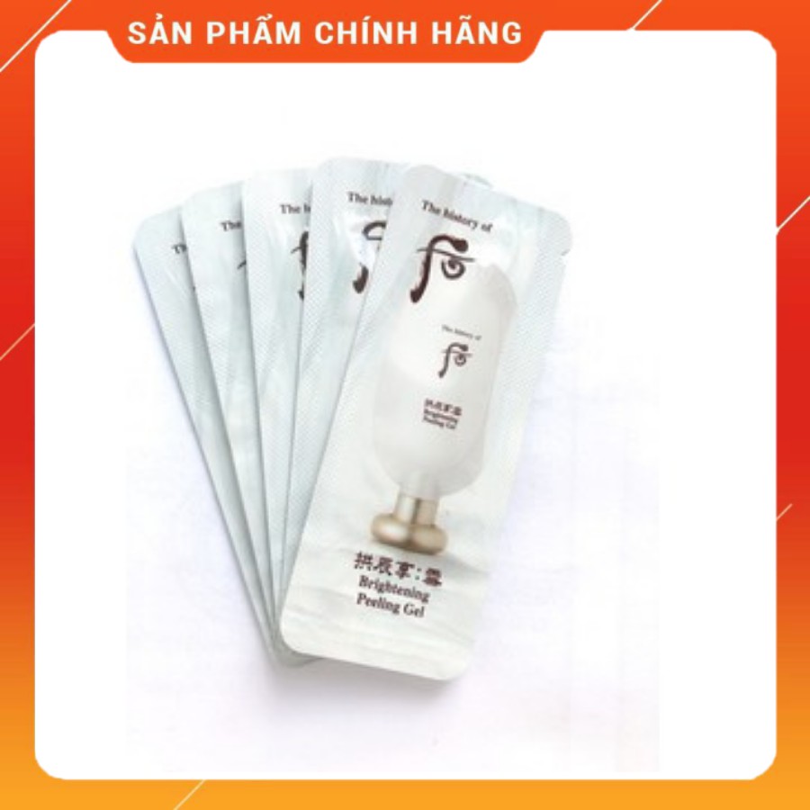 10 gói tẩy da chết ,tẩy tế bào da chết Whoo trắng mịn da 1ml-sản phẩm dạng gel loại bỏ bụi bẩn chất nhờn và tế bào chết