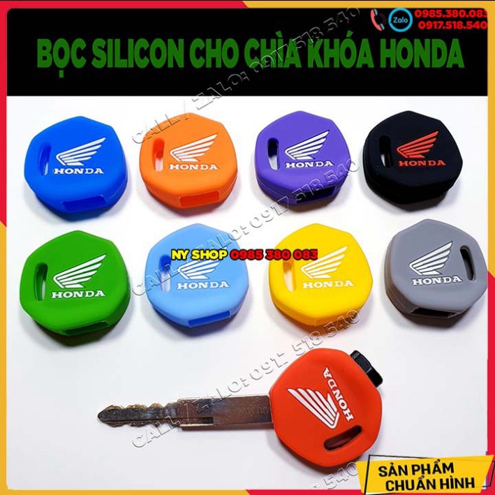 Bao Silicone bọc chìa khoá Honda Vision, PCX, SH, Air blade,Vario, Wave ( lưu ý chìa thường) Ảnh thật Sp