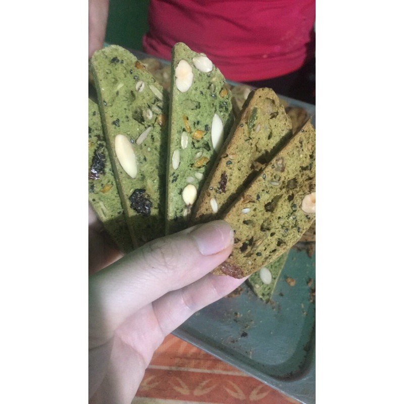 250G Bánh Biscotti nguyên cám mix 3 vị ăn kiêng