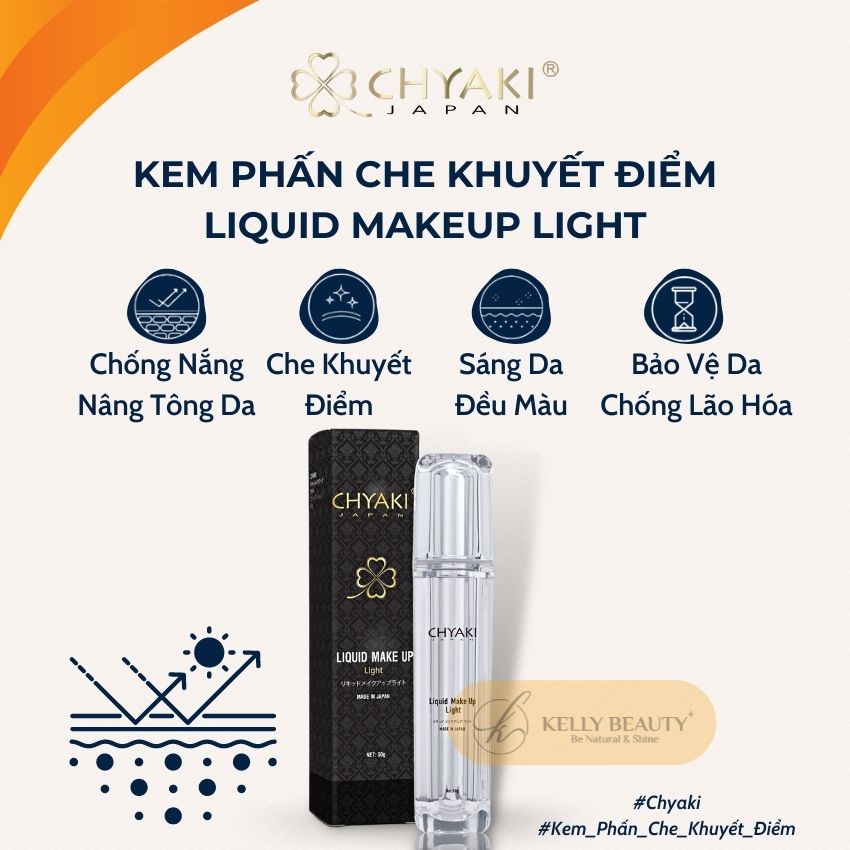 Kem Che Khuyết Điểm CHYAKI 50g – Che Khuyết Điểm LCL; Nâng Tông, Đều Màu Da; Chống Nắng; Không Bết Dính | KELLY BEAUTY