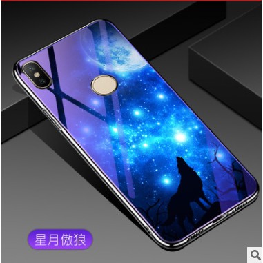 Ốp lưng xiaomi mi 8 in họa tiết sói sơn bóng cao cấp ( tặng cl camera )