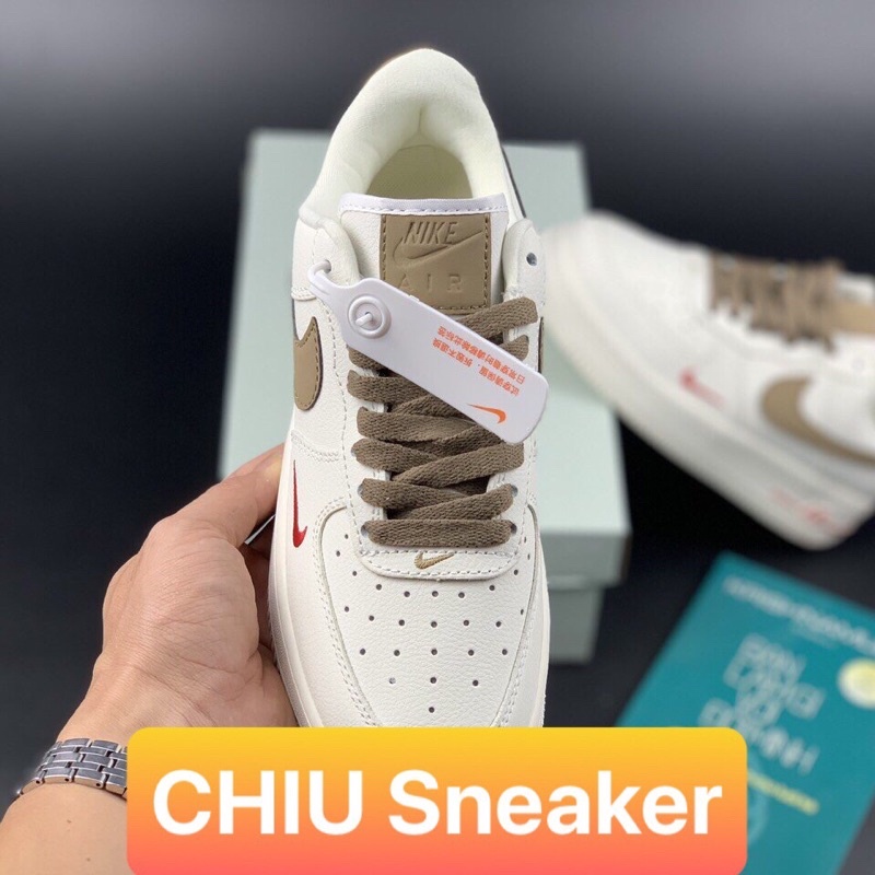 Giày thể thao Sneaker Air Force 1 Vệt Nâu Phiên bản SC - giay AF1 vệt nâu