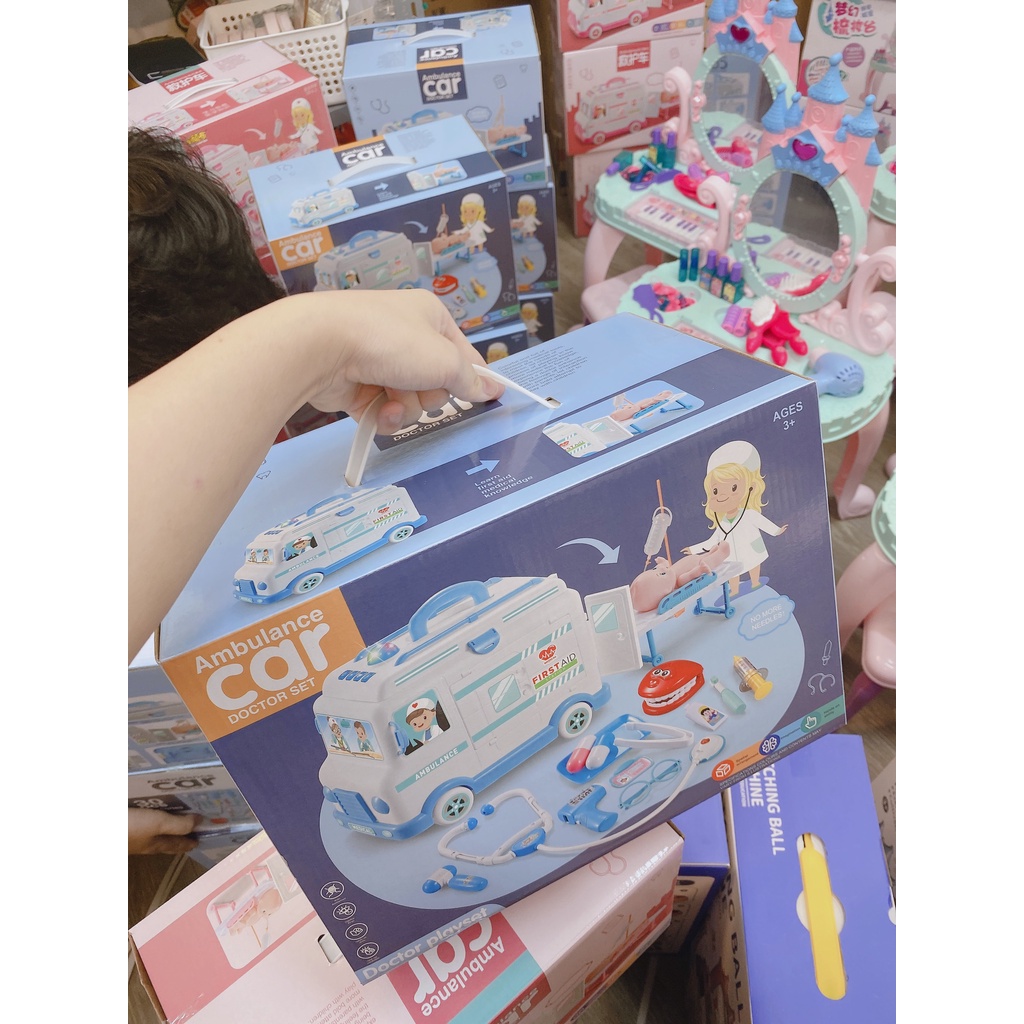 Bộ Đồ Chơi Bác Sĩ Y Tá Dụng Cụ Y Khoa Nha Khoa Giúp Bé Nhập Vai Trải Nghiệm
