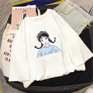 Áo thun nữ tay lỡ freesize cotton