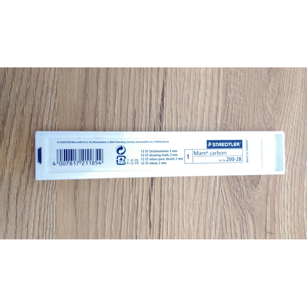 [ TÂM TÂM ]-RUỘT CHÌ 2.0MM 2B STAEDTLER MARS CARBON-