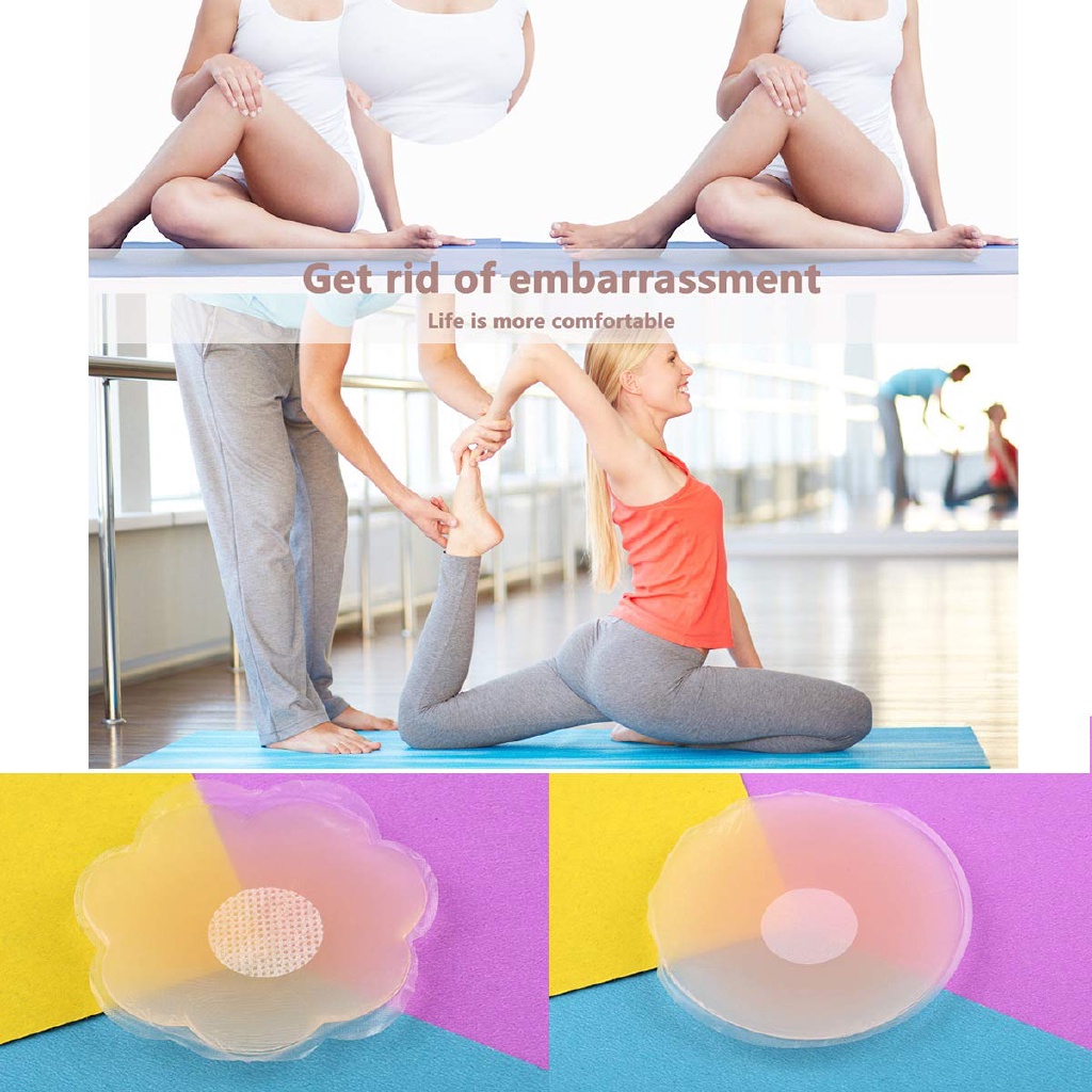 Miếng Dán Ngực Bằng Silicon Mềm Tự Dính Vô Hình Thoải Mái Có Thể Tái Sử Dụng Cho Nữ / Phụ Nữ