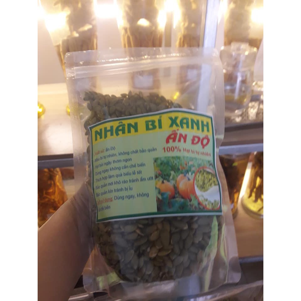 300g nhân hạt bí nếp Ấn Độ đã sấy chín