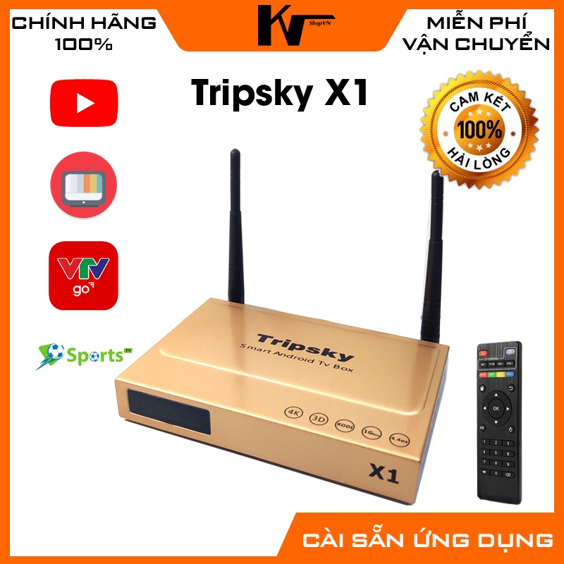 Android TV Box Tripsky X1, Xem truyền hình - youtube, Tìm kiếm giọng nói