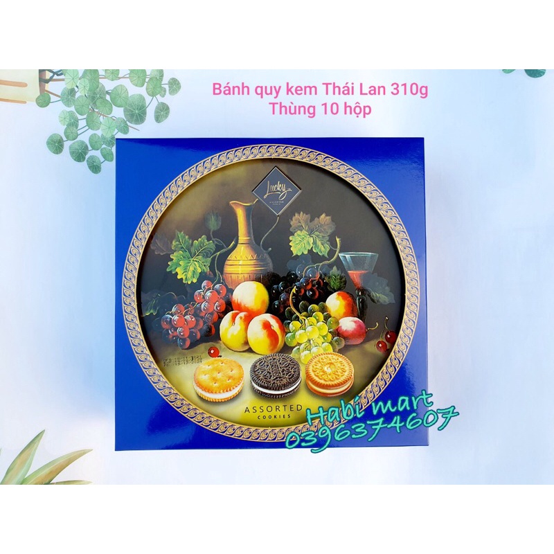 [HÀNG TẾT 2022]💖MẪU MỚI 2022💖 Bánh quy tổng hợp Lucky Sun Asorted Thái hộp thiếc vuông 310g | BigBuy360 - bigbuy360.vn
