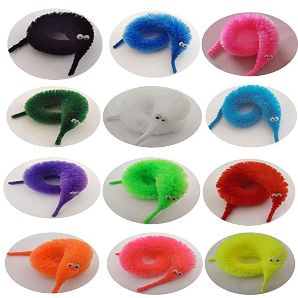Set đồ chơi giun xoắn độc đáo vui nhộn mềm mại dành cho trẻ em/ mèo cưng