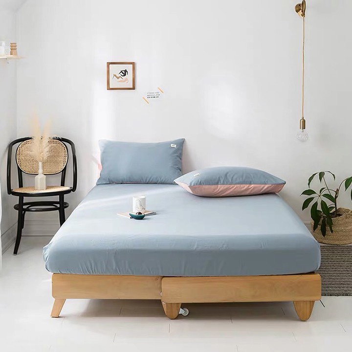 Ga giường cotton Tici ( Không kèm vỏ gối nằm ) phong cách hàn Quốc đủ màu