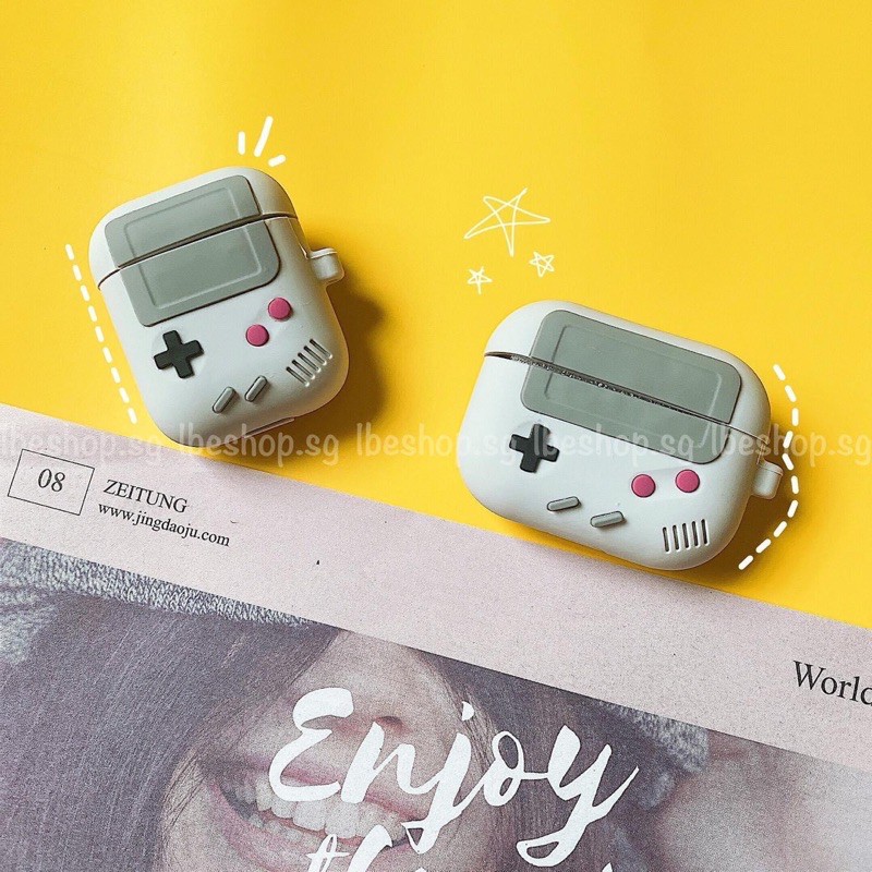 Case airpods 1/ 2/ Pro hình Gameboy bảo vệ tai nghe