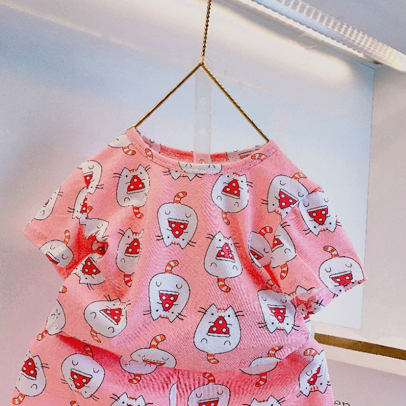 Set bộ hè cotton nhiều hình siêu hot cho bé 1-6 tuổi