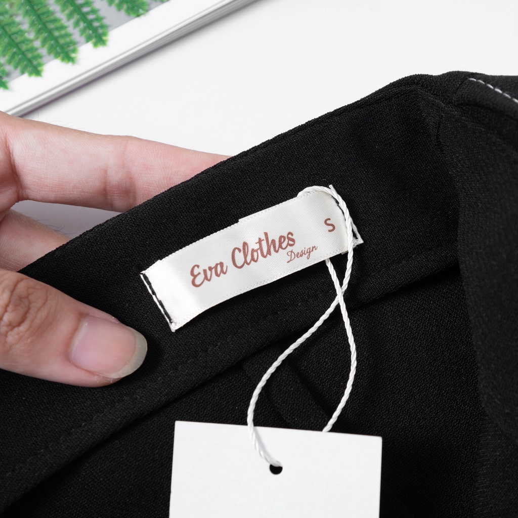 Chân váy công sở bút chì thêu viền co dãn cao cấp EvaLover style Hàn Quốc