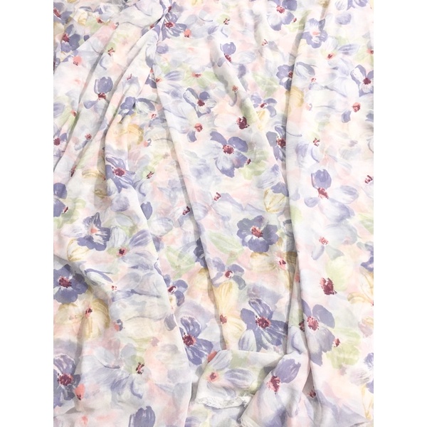 Voan hoa/chiffon hoa
