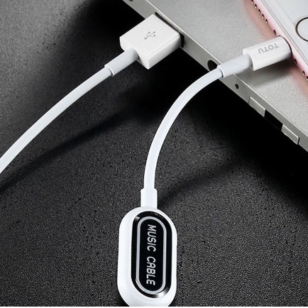 CHÍNH HÃNG TOTU JACK CHIA 2 CHÂN VỪA sạc nhanh VỪA NGHE NHẠC, MIC âm thanh GAME USB-A sang IP 5 6 7 8 x xr xs 11 12 13