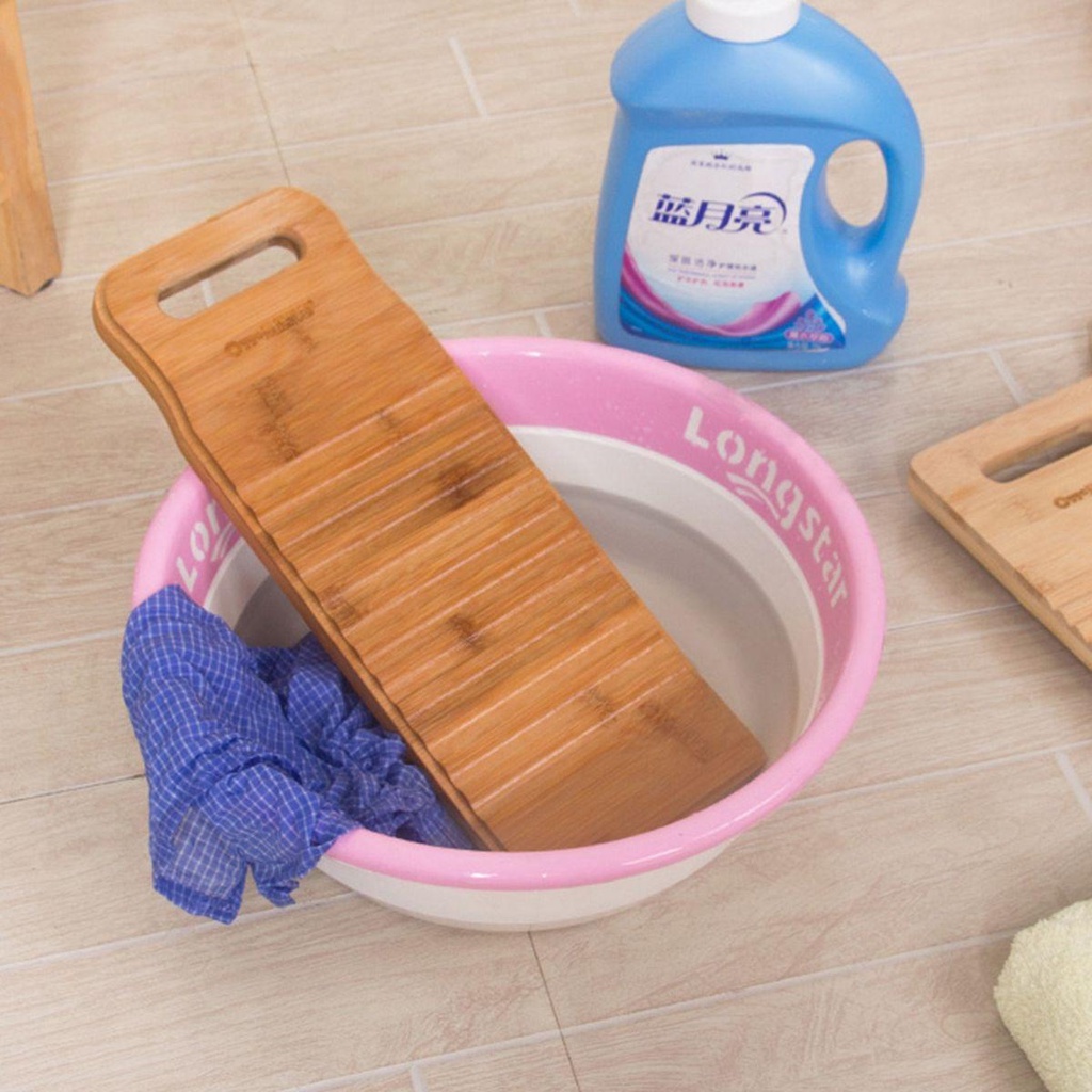 SOMEDAYZL Bàn Giặt Đồ Bằng Tre Chống Trượt Siêu Bền