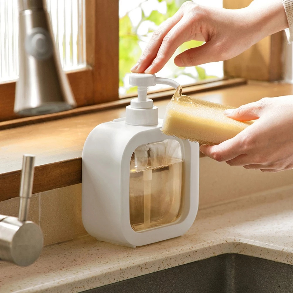 Bình Đựng Xà Phòng Dạng Ấn Dung Tích 300ML Tiện Dụng Cho Gia Đình