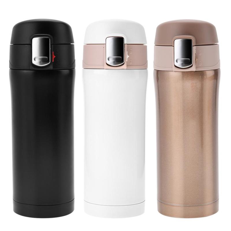 【moonbase】350ml Stainless Steel Vacuum Thermos Insulated Water Bottle Travel Mug Coffee Tea Cup