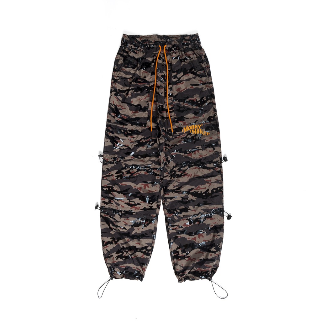 CAMO JOGGERS WITH RUCHED LEG IN OLIVE (LIMITED EDITION) - [SMAKER]
