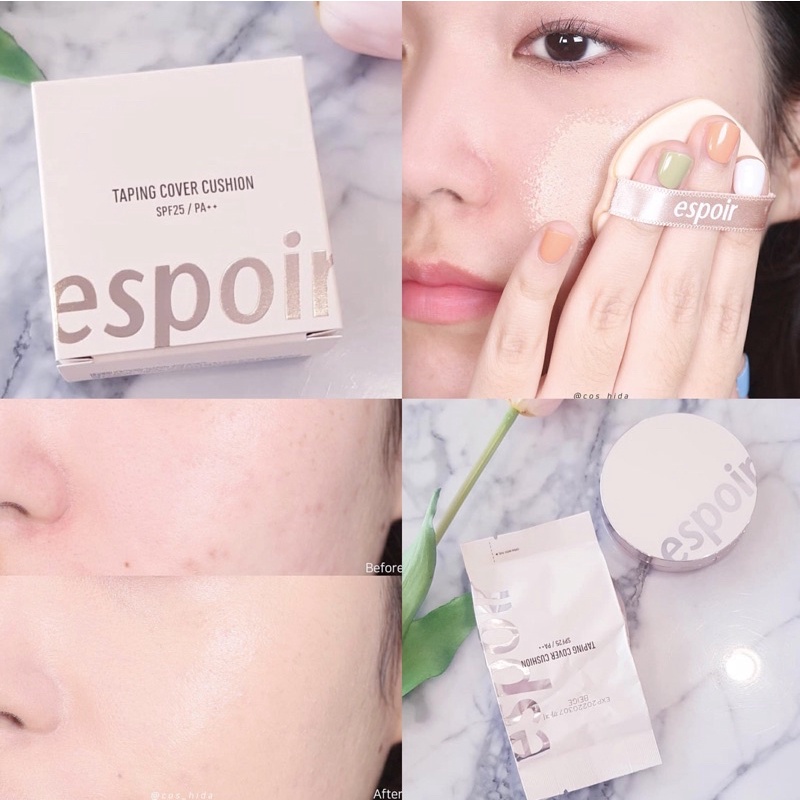 Phấn Nước che phủ Taping Cover Cushion SPF25/PA++ (Kèm lõi)