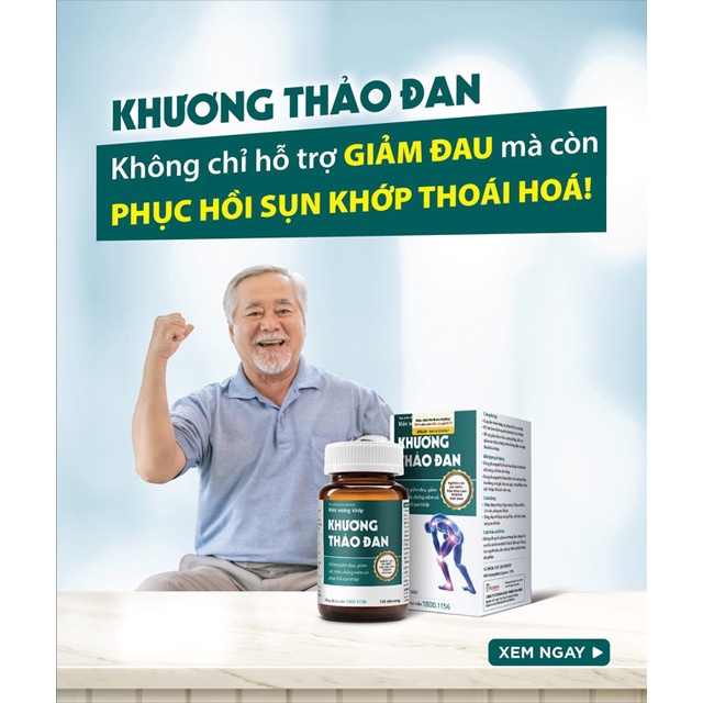 Khương thảo đan hỗ trợ Giảm nhanh triệu chứng đau nhức xương khớp, đau vai gáy, viêm dây thần kinh CN289