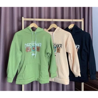 Áo Hoodie nỉ unisex in hoạ tiết gấu ( kèm ảnh thật )