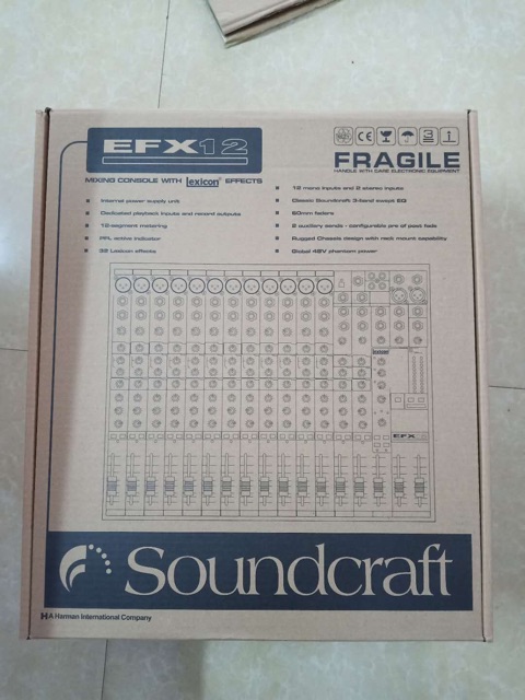 Bàn Mixer  soundcraft EFX12