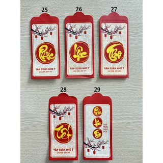 Combo 500 bao lì xì Tết mix màu