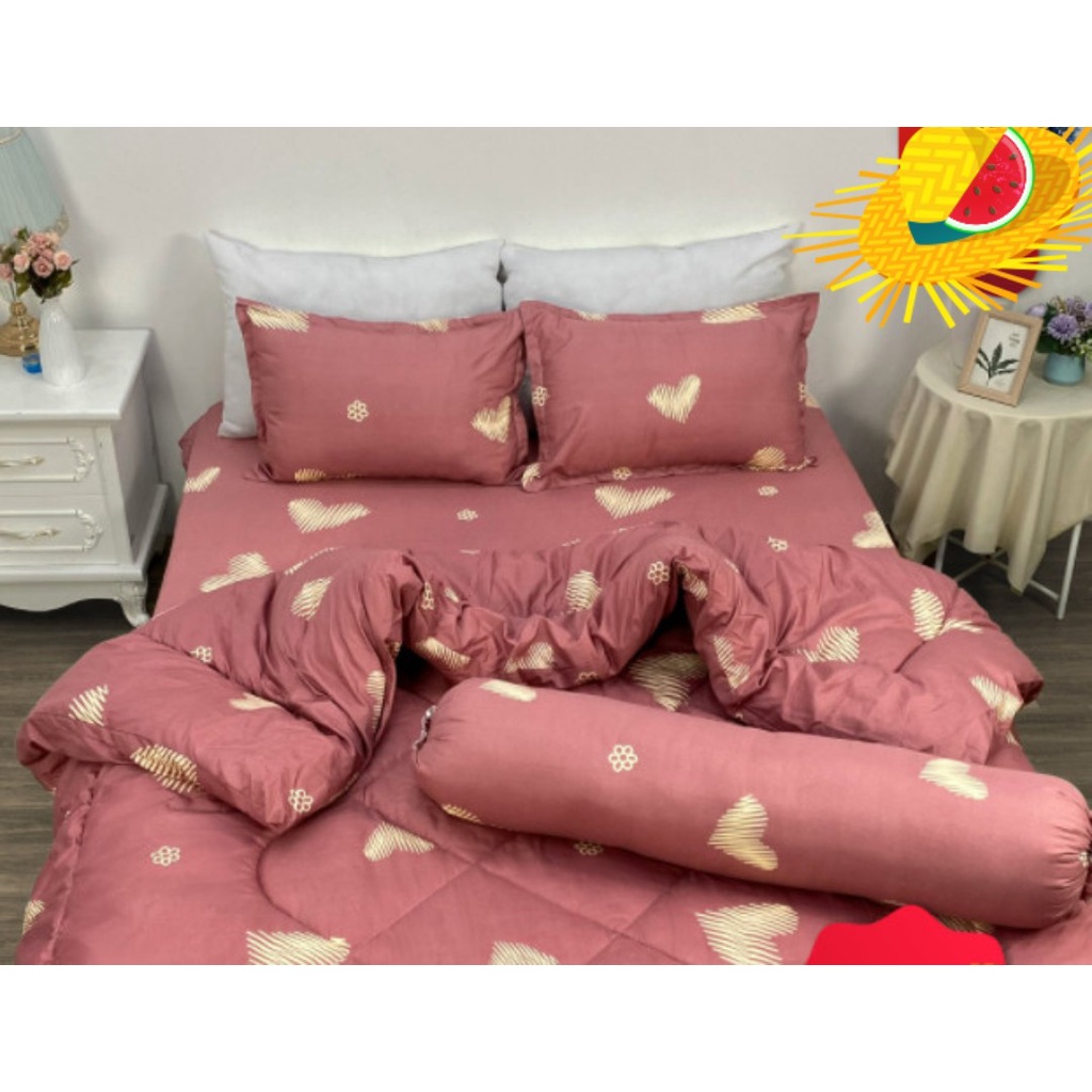 Bộ Drap Ga Tặng Kèm 2 Vỏ Gối-1m2x2m,1m6x2m,1m8x2m-mẫu khủng long hàn quốc
