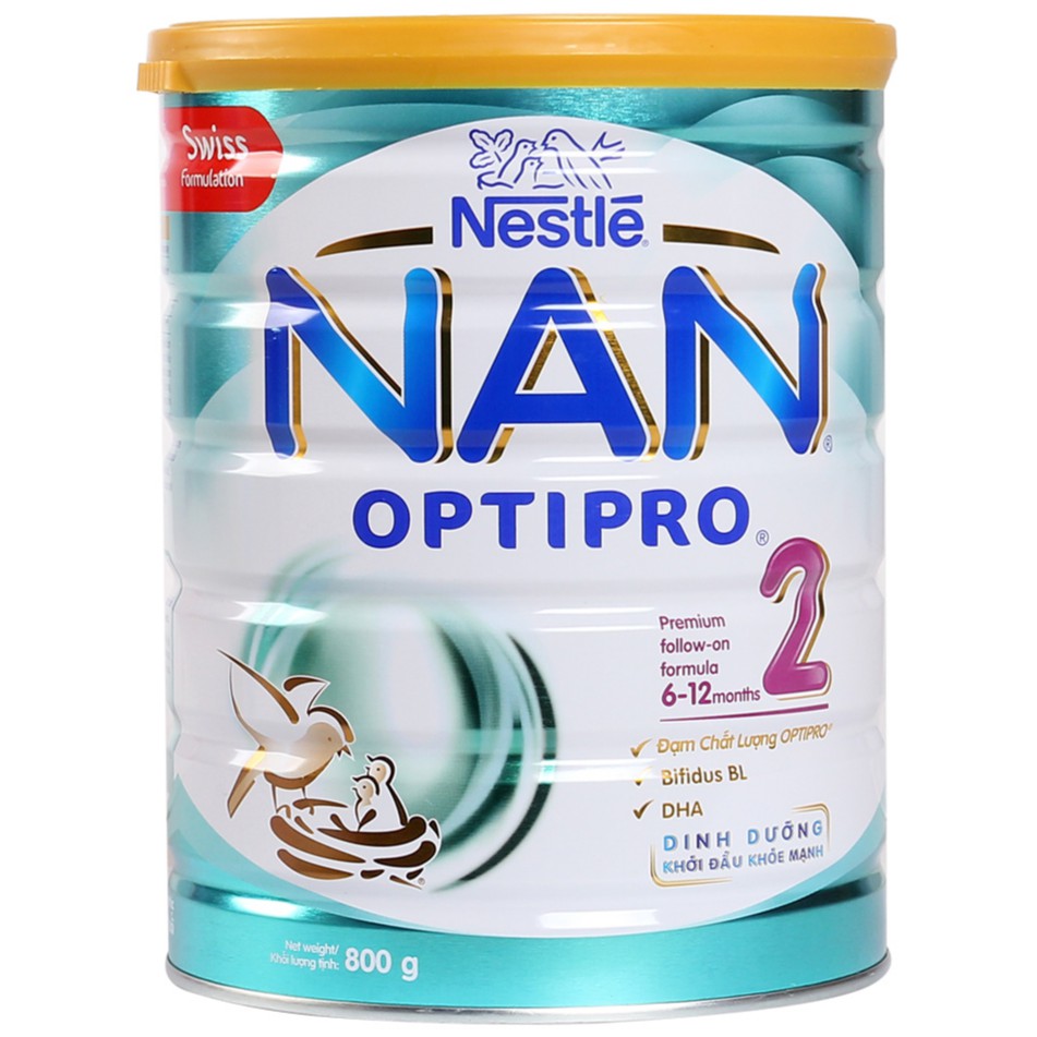 SỮA NAN OPTIPRO SỐ 2 800G date 2020