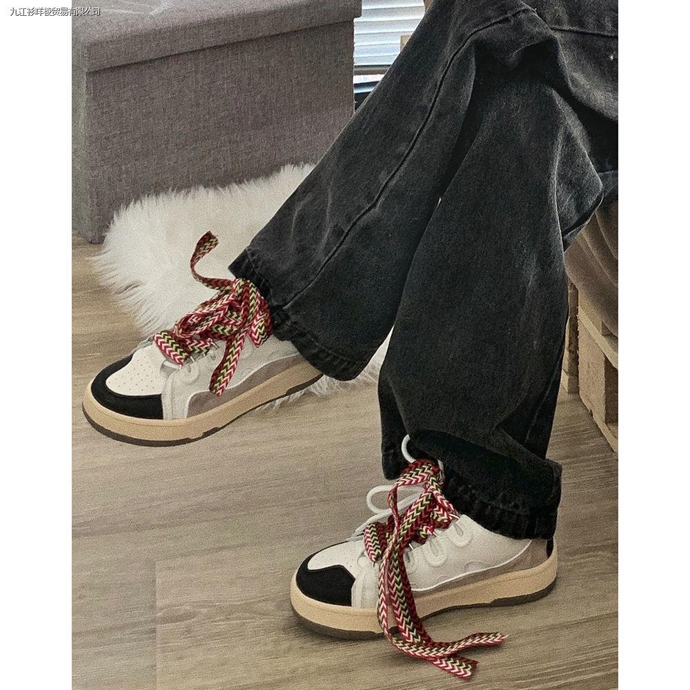 Quần jean ZHELIHANGFEI lưng cao ống rộng phong cách retro Âu Mỹ thời trang cho nữ