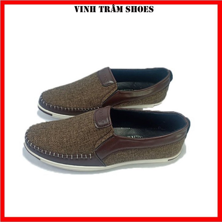 [ FREE SHIP ] Giày lười mọi vải nam đế cao 3cm đế cao su chống trơn trượt hàng sẵn kho 38 - 43 bảo hành 1 đổi 1