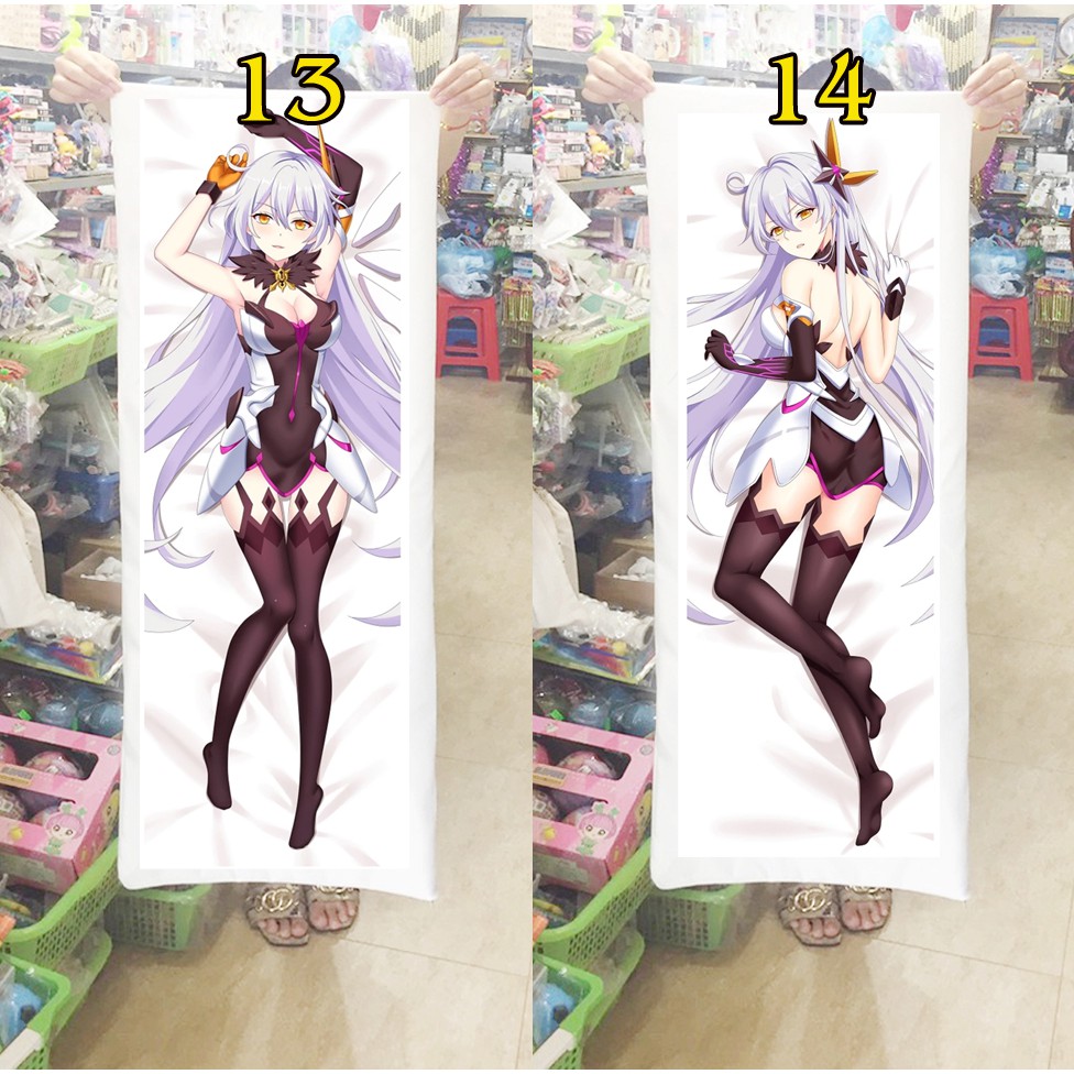 Gối ôm dài Gối ngủ anime Honkai Impact 3rd (Tặng 1 poster hoặc 1 huy hiệu)