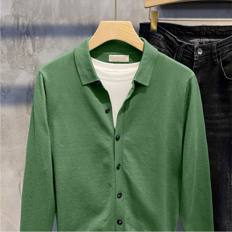 Áo Khoác Cardigan Dệt Kim Form Rộng Thời Trang Cho Nam