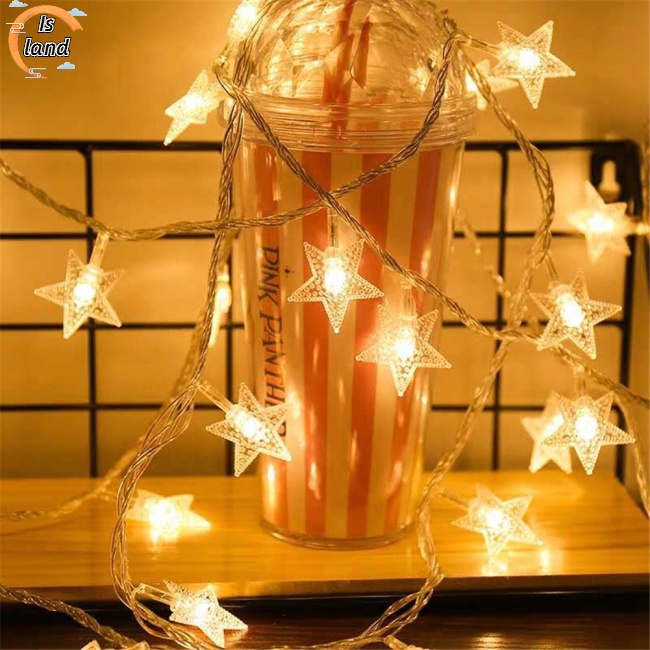 Dây Đèn Led Hình Ngôi Sao Trang Trí Tiệc Cưới Dài 1.5m