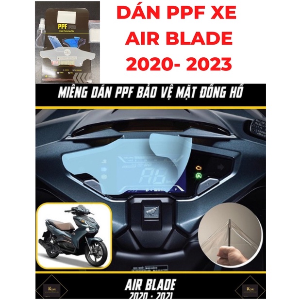 Miếng dán PPF bảo vệ mặt đồng hồ xe Airblade 2020- 2022