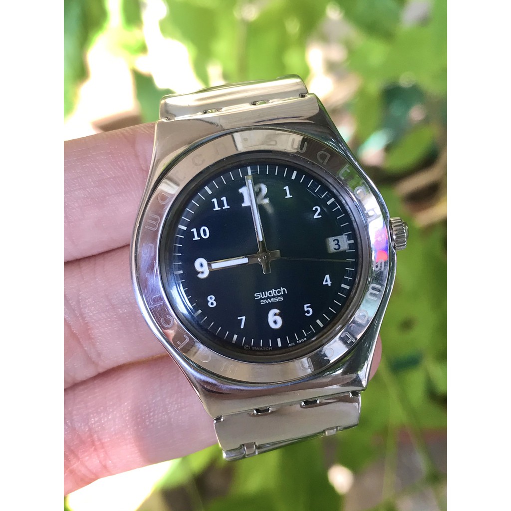 Đồng hồ nam SWATCH SWISS mặt xanh đen - THỤY SỸ thiết kế sang trọng