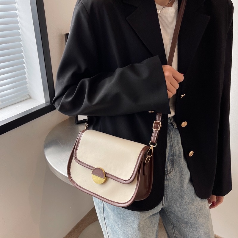 Bump Túi Đeo Chéo Vai Hình Vuông Nhỏ Nhắn Phong Cách retro Thời Trang Mùa Thu 2022 Gylb1614