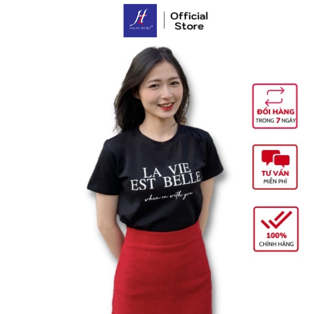 Áo thun cotton Halan Lavie