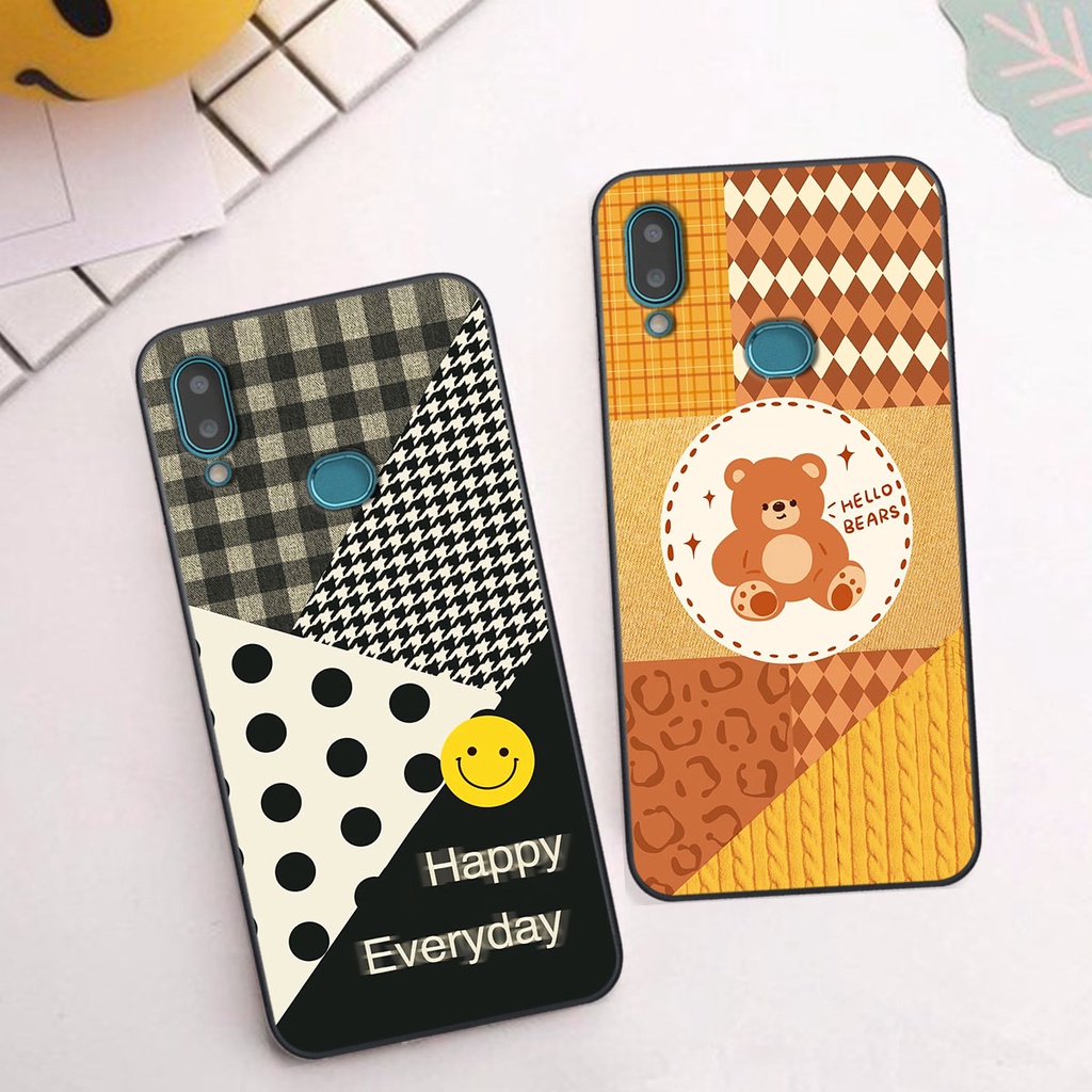 Ốp lưng Samsung A10S happy day, gấu bear dễ thương - BỀN - ĐẸP -BAO GIÁ TOÀN THỊ TRƯỜNG