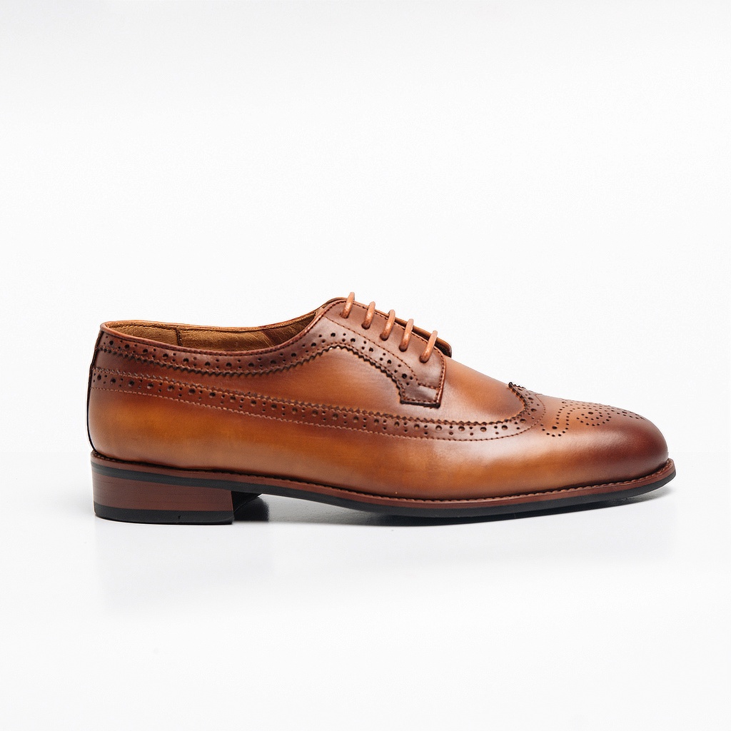 Giày Tây Cao Cấp CLASSIC BROGUES DERBY - Da Bò Ý Lót Trong Da Bò Mộc - Thương hiệu Be Classy