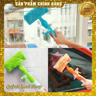 Chổi Lau Kính - Kèm Bình Xịt Tiện Ích