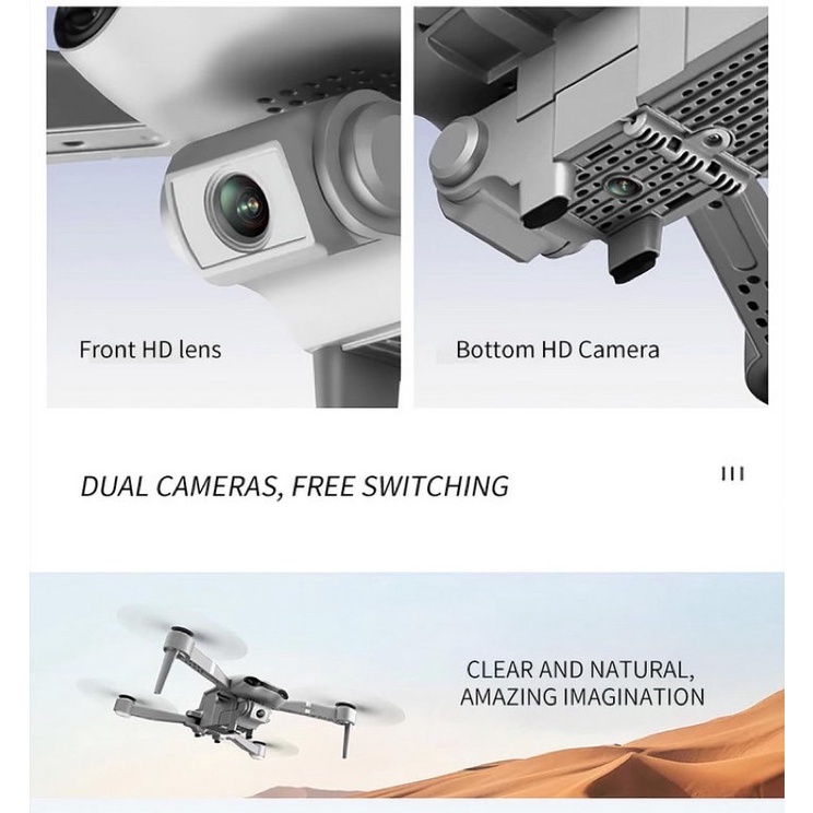 Flycam f3 bản 4k cao cấp hình ảnh đẹp tặng balo có cảm biến giữ vị trí