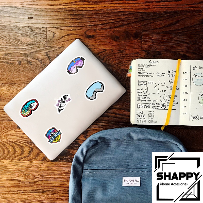 Sticker Dán Trượt Tuyết PVC Chống Nước | Dán Điện Thoại | Dán Laptop | Dán Mũ Bảo Hiểm | Dán Vali [Shappy Shop]