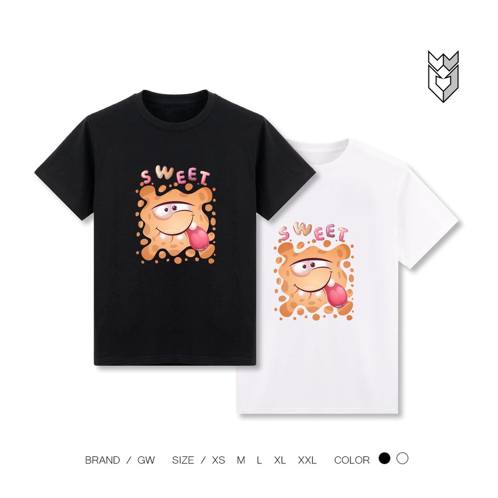 【FREE SHIP】Áo Thun nam nữ in Sweet Cartoon, áo thun ngắn tay cực đẹp - GW Shop