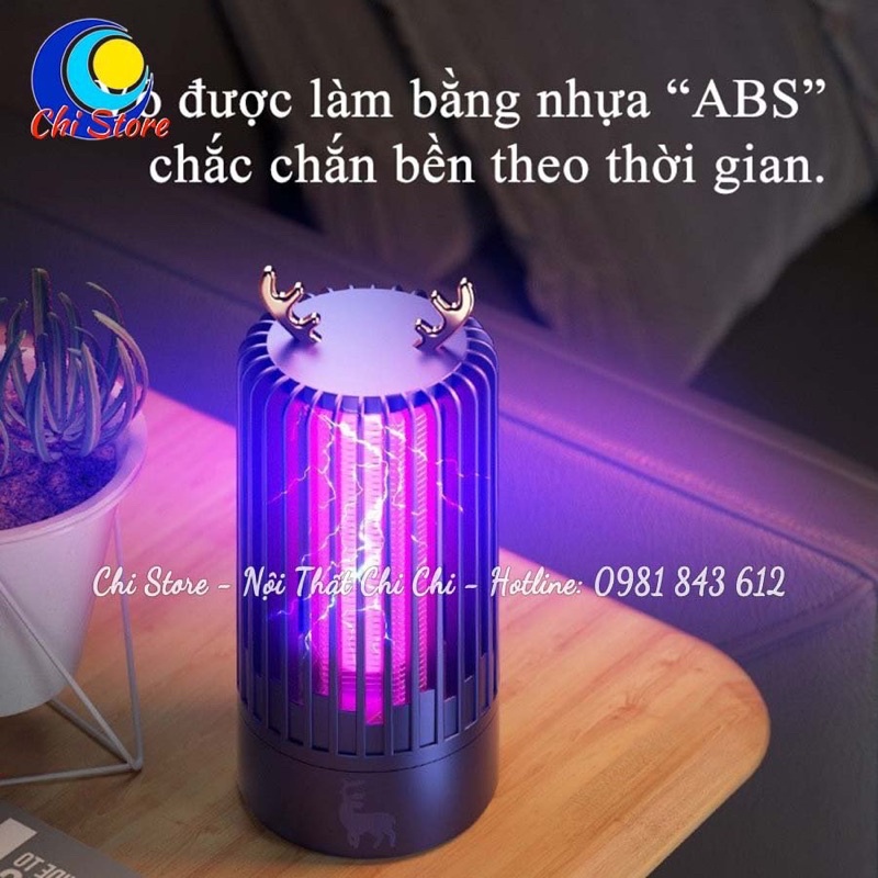 Đèn Bắt Muỗi Thông Minh Hình Trụ, Đèn Diệt Muỗi, Côn Trùng Hiệu Quả Hiện Đại Siêu Đẹp