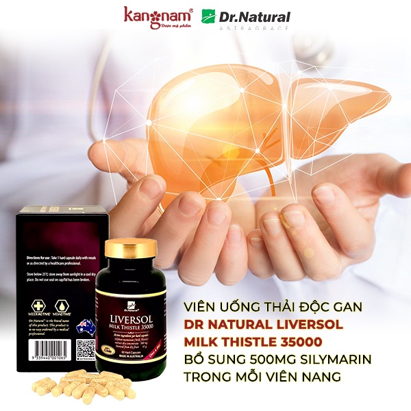 Viên Bổ Gan Dr Natural Liversol Milk Thistle 35000 Hộp 60 viên