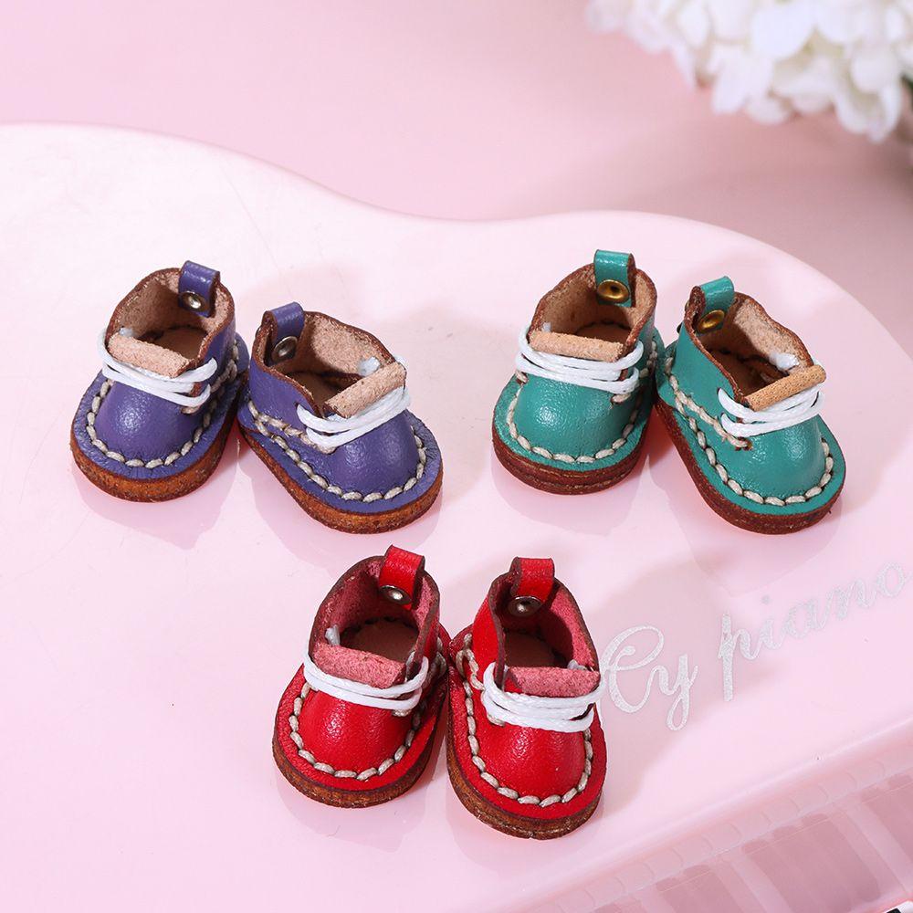 Giày Boot Da Bò Dễ Thương Cho Búp Bê 1 / 12BJD